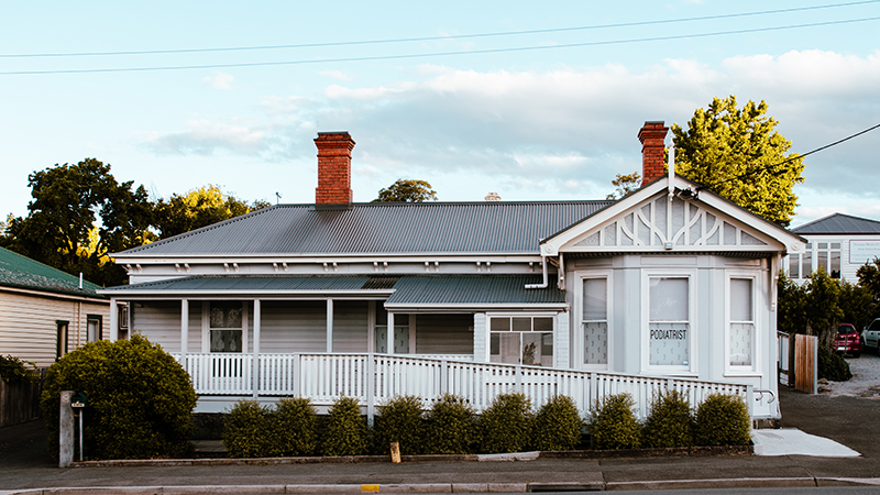 Hyde Podiatry exterior of clinic at 4 Dowling Street, Launceston